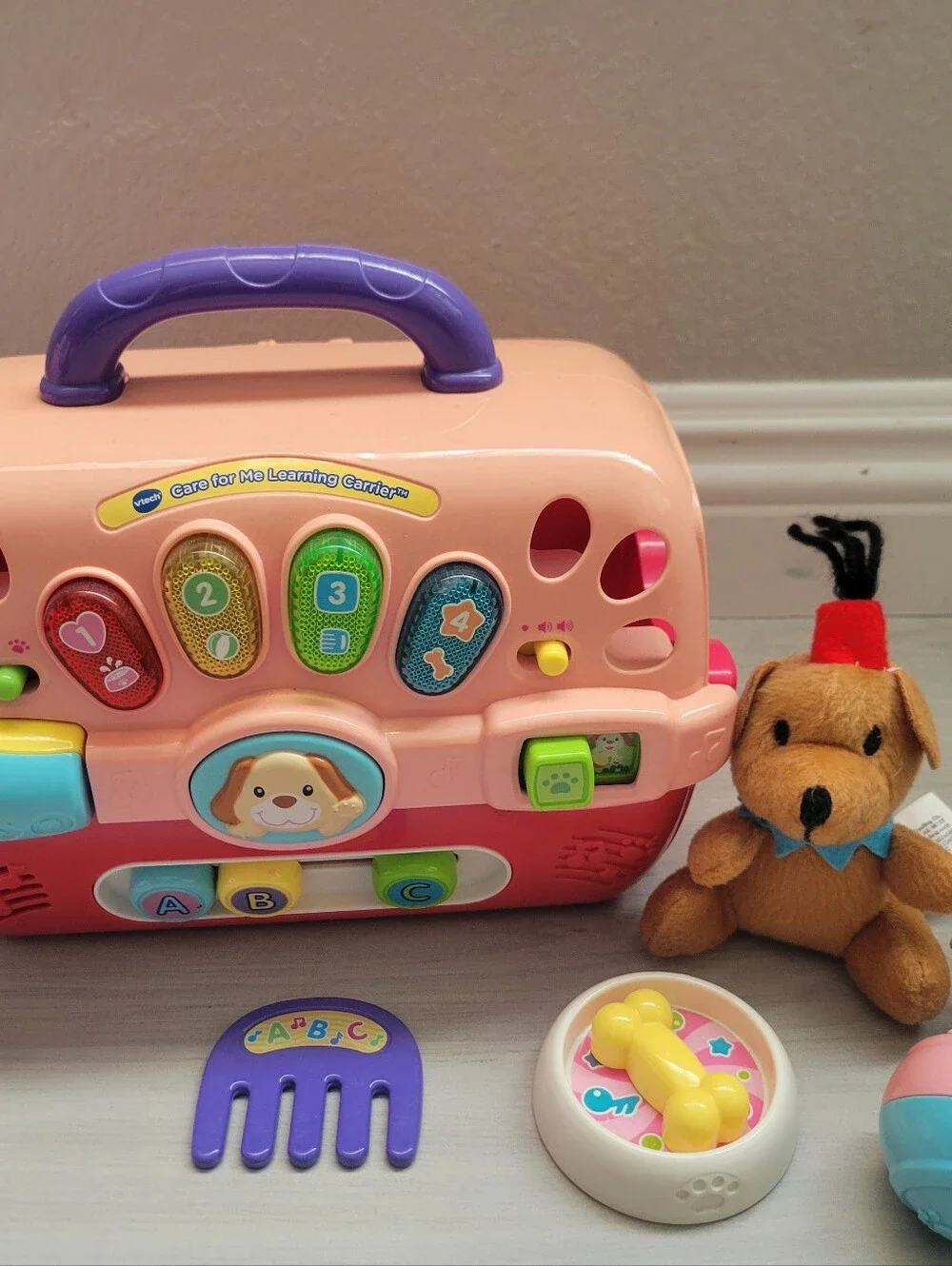 Vtech Pink Interactive Puppy Learning Carrier Toy And Other Toys 5 Pieces